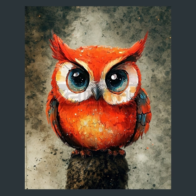 Quirky-Owl-22-metal-prints-posters-mouse-pads