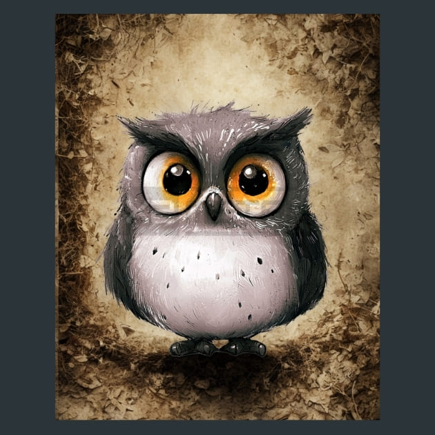 Quirky-Owl-8-metal-prints-posters-mouse-pads