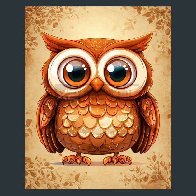 Quirky-Owl-9-metal-prints-posters-mouse-pads