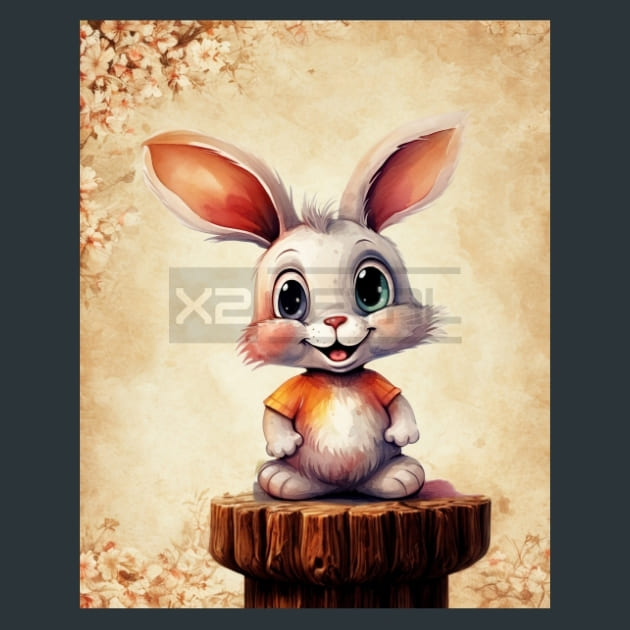 Quirky-Rabbit-Animal-7-metal-prints-posters-mouse-pads