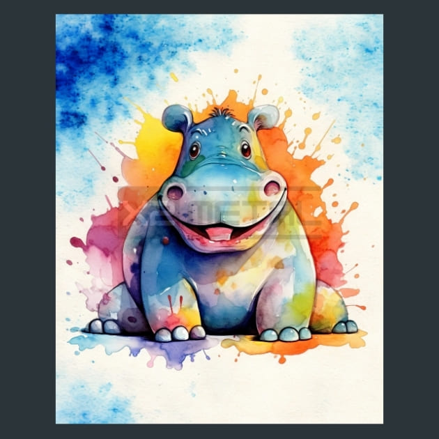Quirky-Rhino-Animal-10-metal-prints-posters-mouse-pads