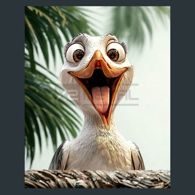Quirky-Seagull-17-metal-prints-posters-mouse-pads