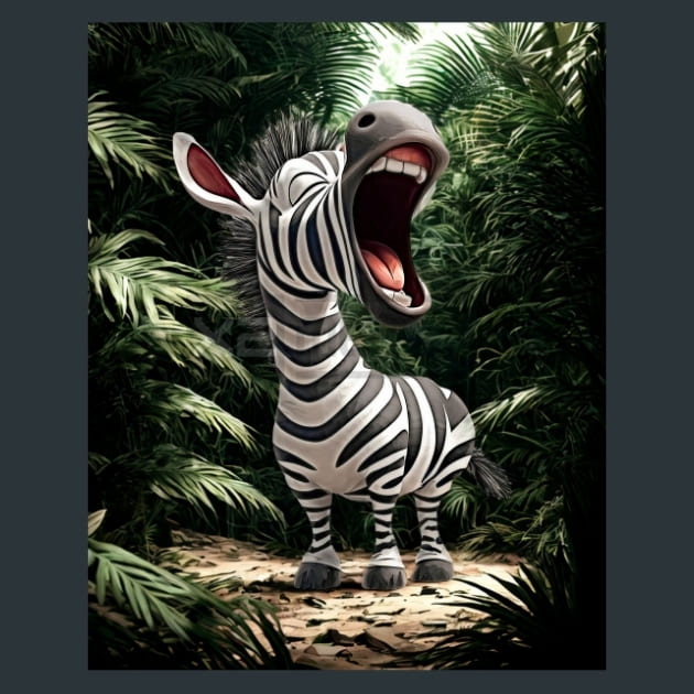 Quirky-Zebra-1-metal-prints-posters-mouse-pads