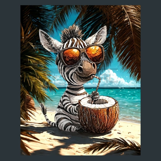 Quirky-Zebra-14-metal-prints-posters-mouse-pads