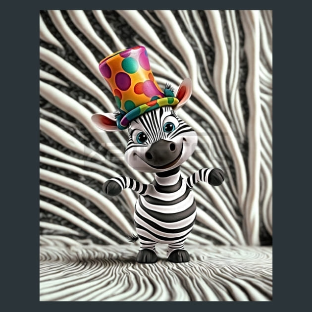 Quirky-Zebra-18-metal-prints-posters-mouse-pads