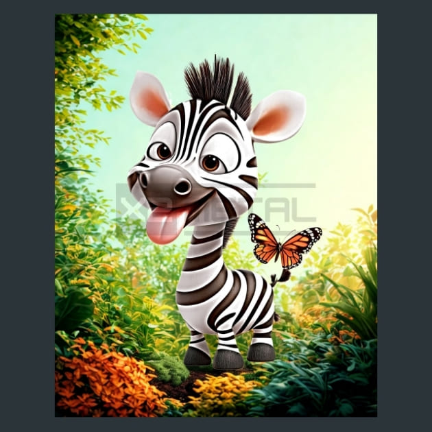 Quirky-Zebra-19-metal-prints-posters-mouse-pads