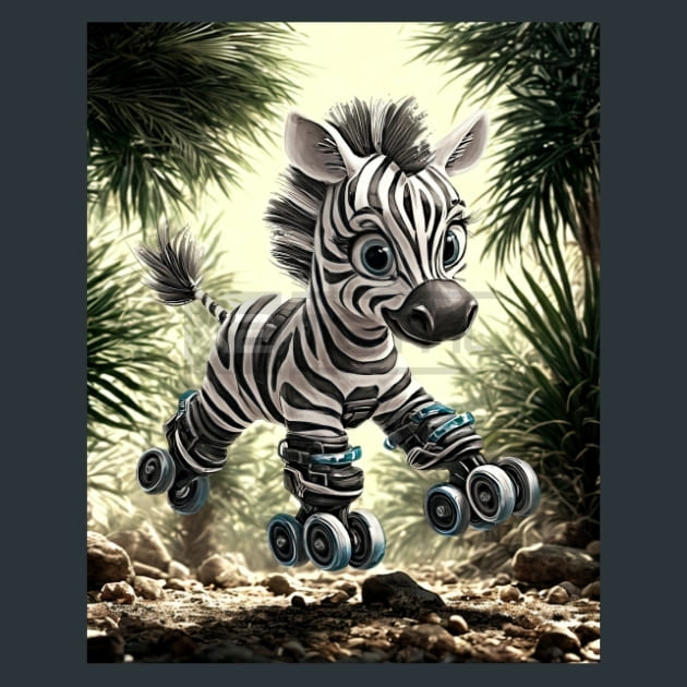 Quirky-Zebra-2-metal-prints-posters-mouse-pads