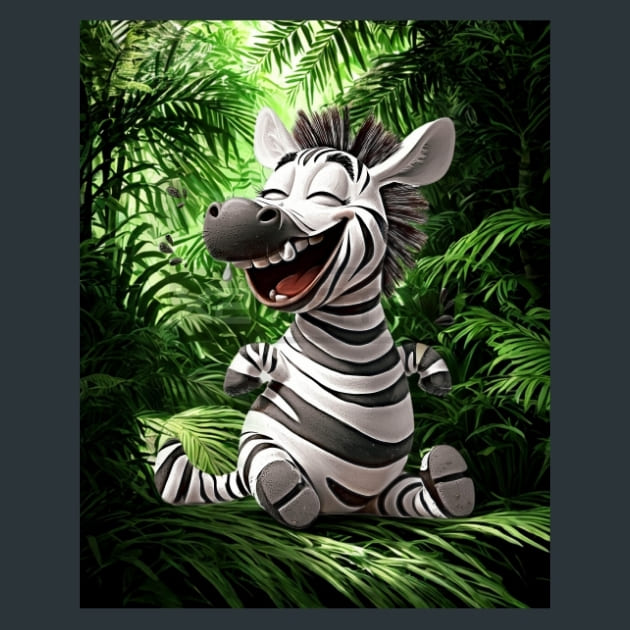 Quirky-Zebra-22-metal-prints-posters-mouse-pads
