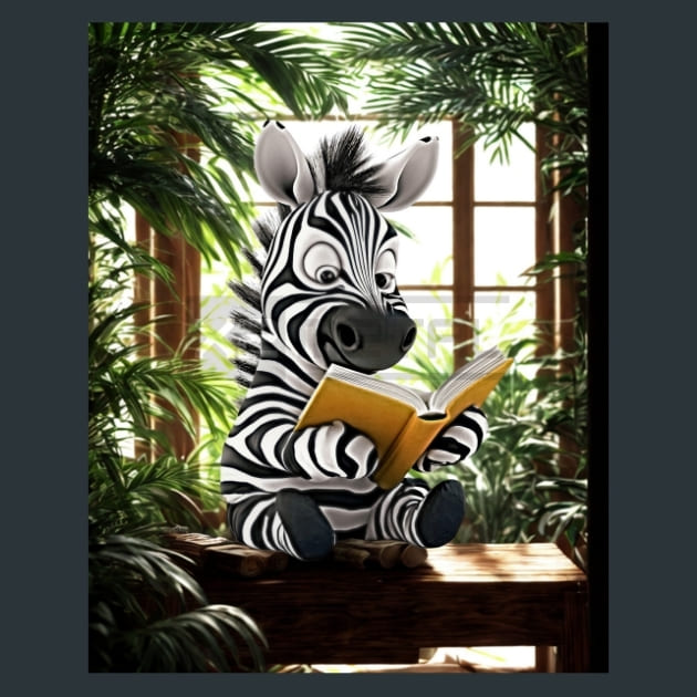 Quirky-Zebra-24-metal-prints-posters-mouse-pads