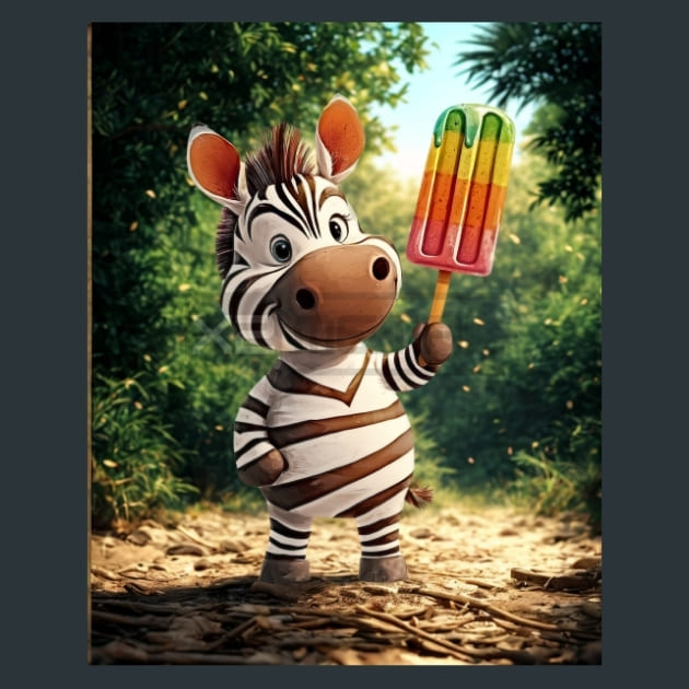 Quirky-Zebra-29-metal-prints-posters-mouse-pads