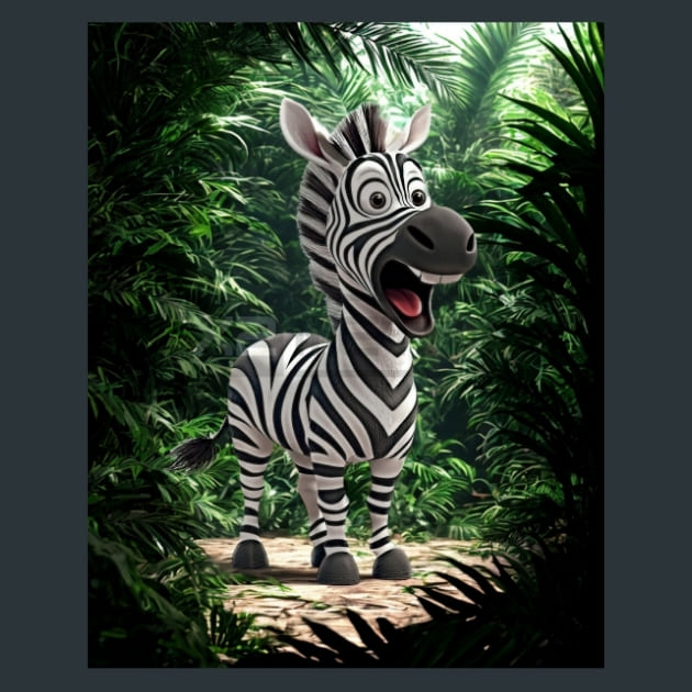 Quirky-Zebra-3-metal-prints-posters-mouse-pads