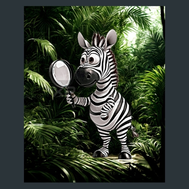 Quirky-Zebra-31-metal-prints-posters-mouse-pads