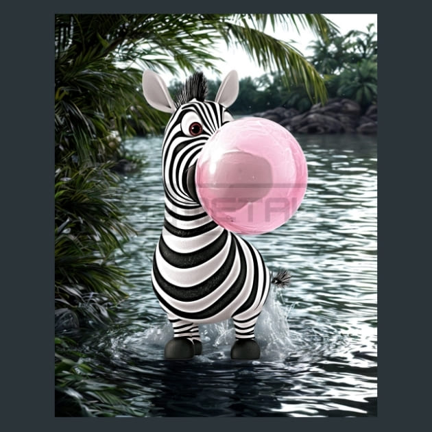 Quirky-Zebra-34-metal-prints-posters-mouse-pads
