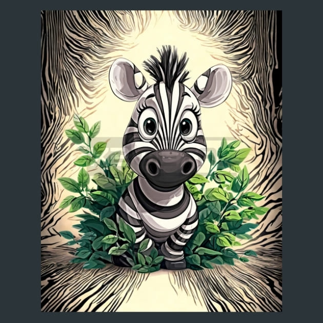 Quirky-Zebra-7-metal-prints-posters-mouse-pads