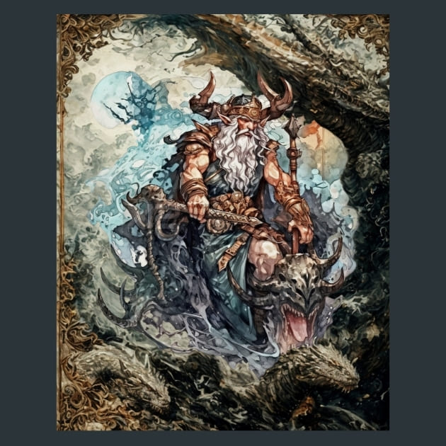Ragnarok Mythology Metal Wall Art and Desktop Mouse Pad by X2Metal