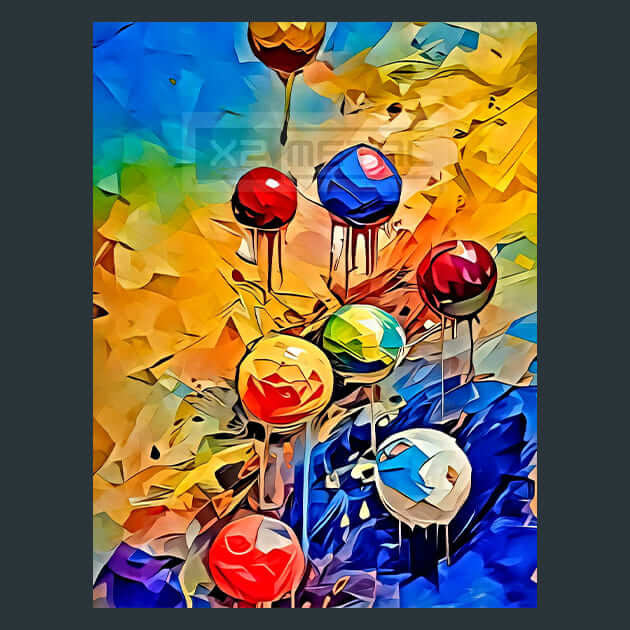 Rainbow Orb – Metal Print &amp; Mouse Pad | ChromaLuxe | Made in Iowa USA