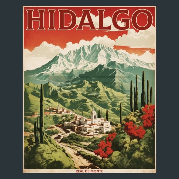 Real de Monte Hidalgo Mexico Metal Prints Posters and Mouse Pads