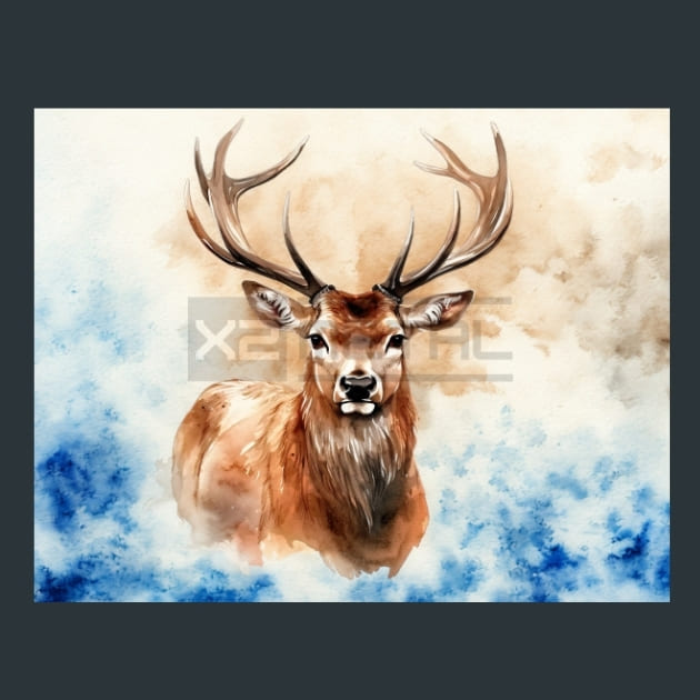 Red-Deer-1-metal-prints-posters-mouse-pads