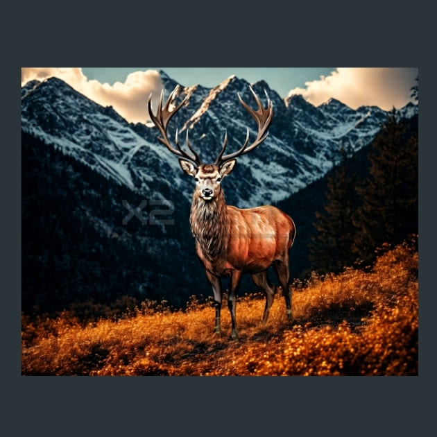 Red-Deer-10-metal-prints-posters-mouse-pads