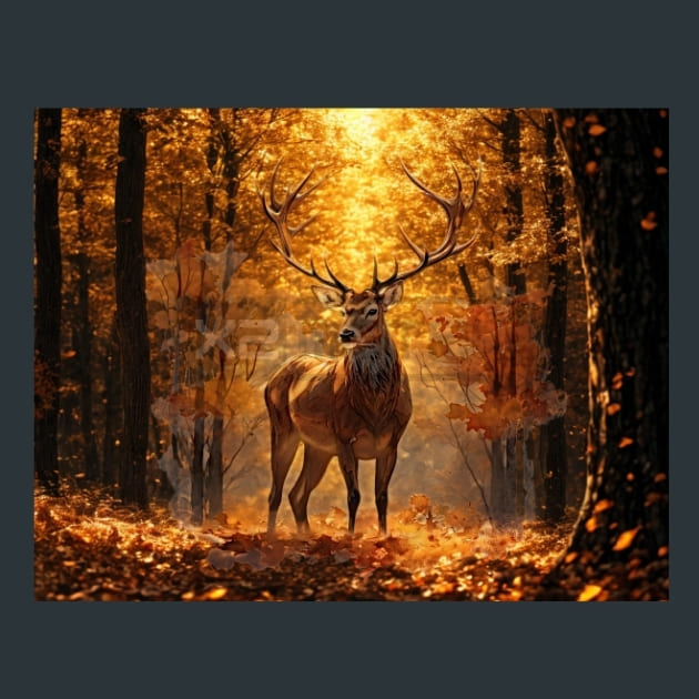Red-Deer-18-metal-prints-posters-mouse-pads