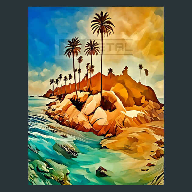 Red Sea Splendor Metal Wall Art and Desktop Mouse Pad by X2Metal