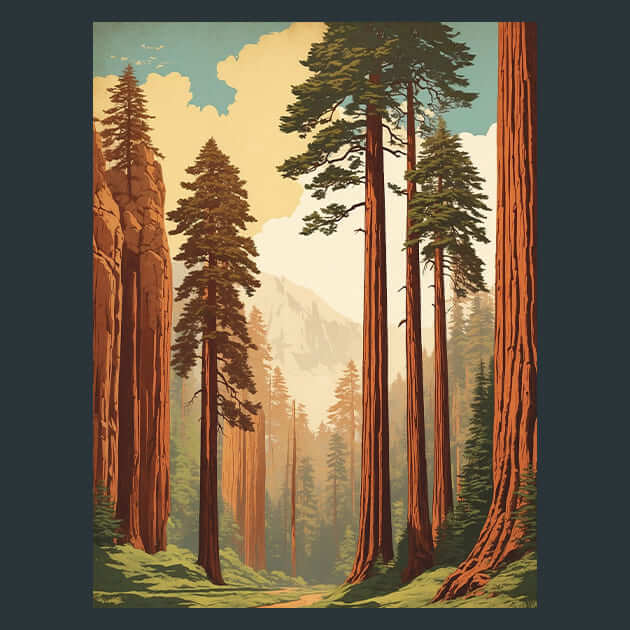 Redwood – Metal Print &amp; Mouse Pad | ChromaLuxe | Made in Iowa USA