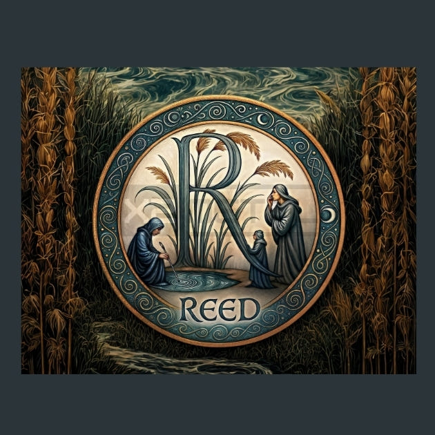 Reed-Zodiac-Signs-Celtic Metal Wall Art and Desktop Mouse Pad by X2Metal