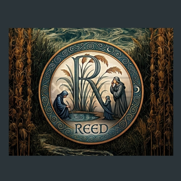 Reed-Zodiac-Signs-Celtic Metal Wall Art and Desktop Mouse Pad by X2Metal