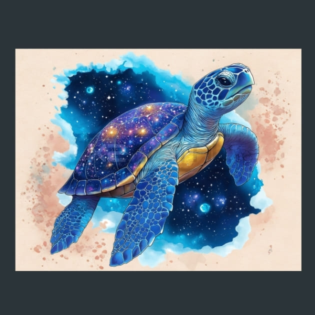 Reef Guardian Turtles Metal Wall Art and Desktop Mouse Pad by X2Metal