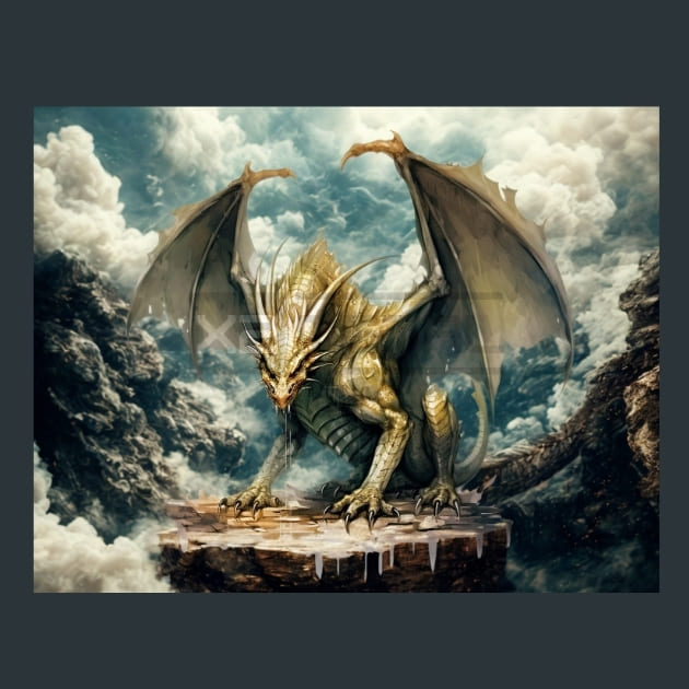 Reign of Dragons 10 Metal Wall Art and Desktop Mouse Pad by X2Metal