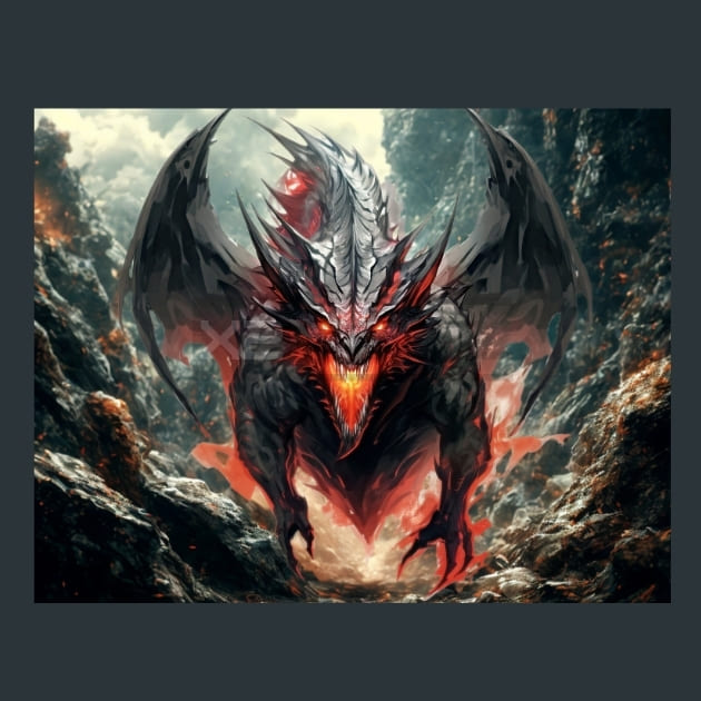 Reign of Dragons 14 Metal Wall Art and Desktop Mouse Pad by X2Metal