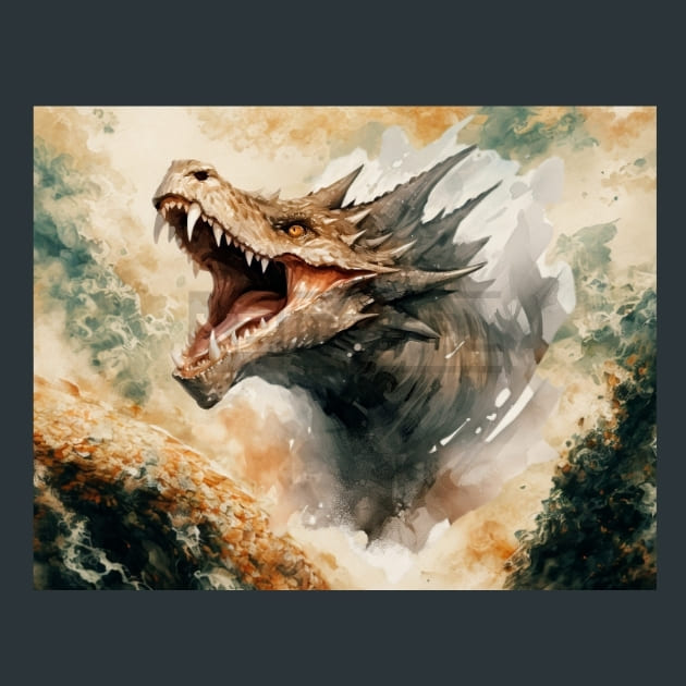 Reign of Dragons 7 Metal Wall Art and Desktop Mouse Pad by X2Metal