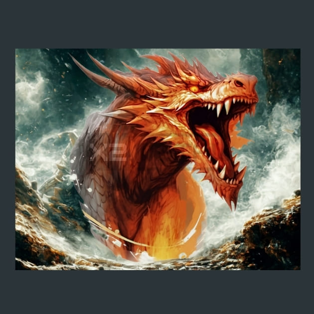Reign of Dragons 9 Metal Wall Art and Desktop Mouse Pad by X2Metal