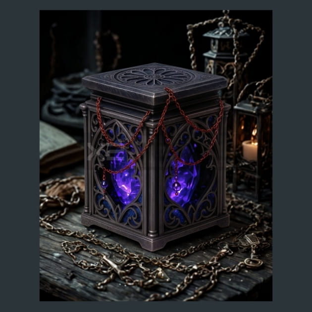 Reliquary-Gothic Alchemy Metal Wall Art and Desktop Mouse Pad by X2Metal