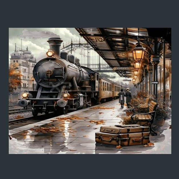 Retro-Train-21-Metal-Prints