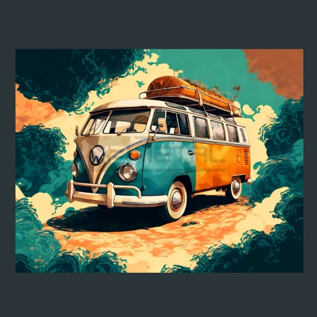 Retro-Van-4-metal-prints-posters-mouse-pads