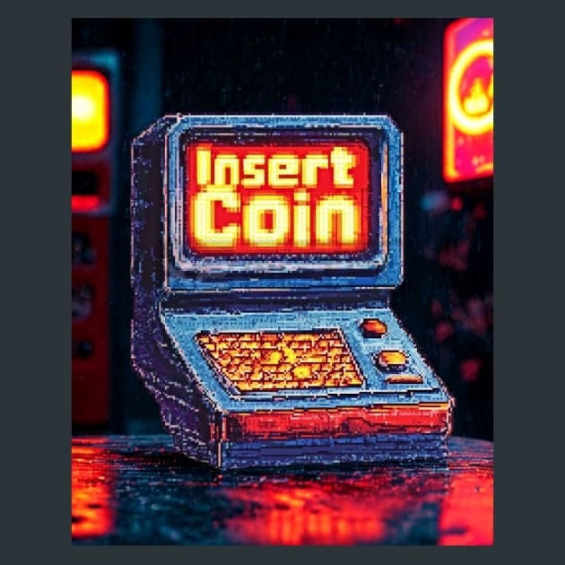 Retro Arcade 22 Metal Wall Art and Desktop Mouse Pad by X2Metal