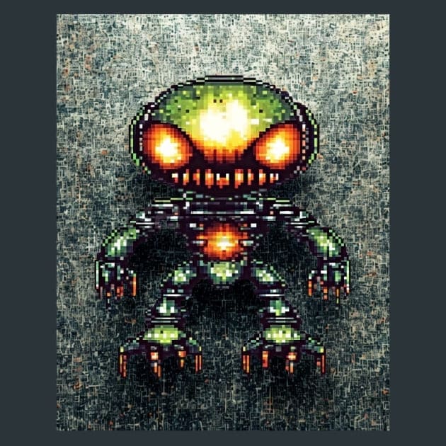 Retro Arcade 25 Metal Wall Art and Desktop Mouse Pad by X2Metal