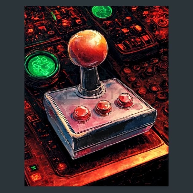 Retro Arcade 27 Metal Wall Art and Desktop Mouse Pad by X2Metal