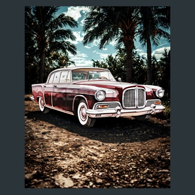 Retro Car Rides 13 Metal Wall Art and Desktop Mouse Pad by X2Metal