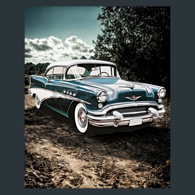 Retro Car Rides 14 Metal Wall Art and Desktop Mouse Pad by X2Metal
