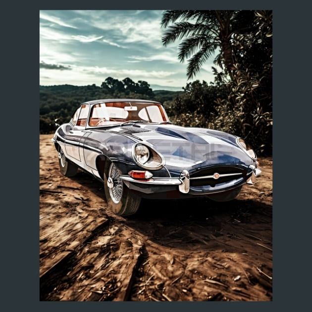 Retro Car Rides 15 Metal Wall Art and Desktop Mouse Pad by X2Metal
