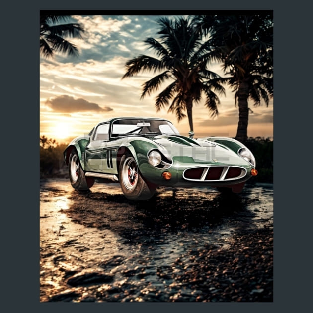 Retro Car Rides 21 Metal Wall Art and Desktop Mouse Pad by X2Metal