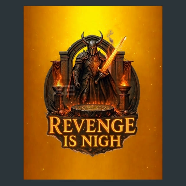 Revenge is nigh Metal Wall Art and Desktop Mouse Pad by X2Metal