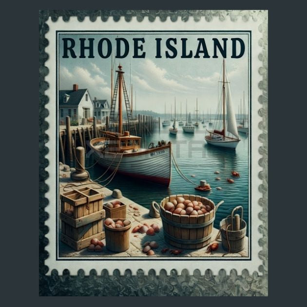 Rhode-Island-Stamp-2-Metal-Prints