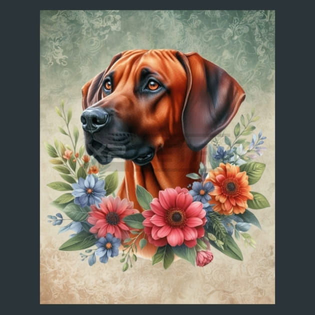 Rhodesian Ridgeback Metal Wall Art and Desktop Mouse Pad by X2Metal