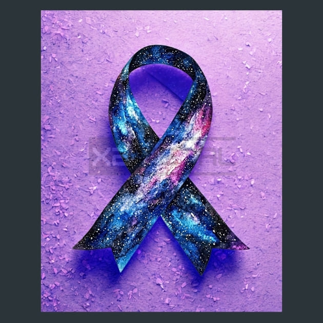 Ribbons-of-Hope 12 Metal Wall Art and Desktop Mouse Pad by X2Metal