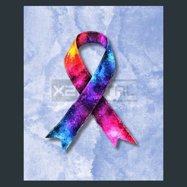 Ribbons-of-Hope 1 Metal Wall Art and Desktop Mouse Pad by X2Metal