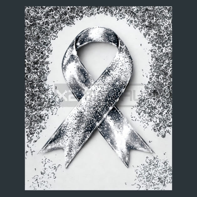 Ribbons-of-Hope 25 Metal Wall Art and Desktop Mouse Pad by X2Metal