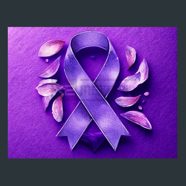 Ribbons-of-Hope 27 Metal Wall Art and Desktop Mouse Pad by X2Metal